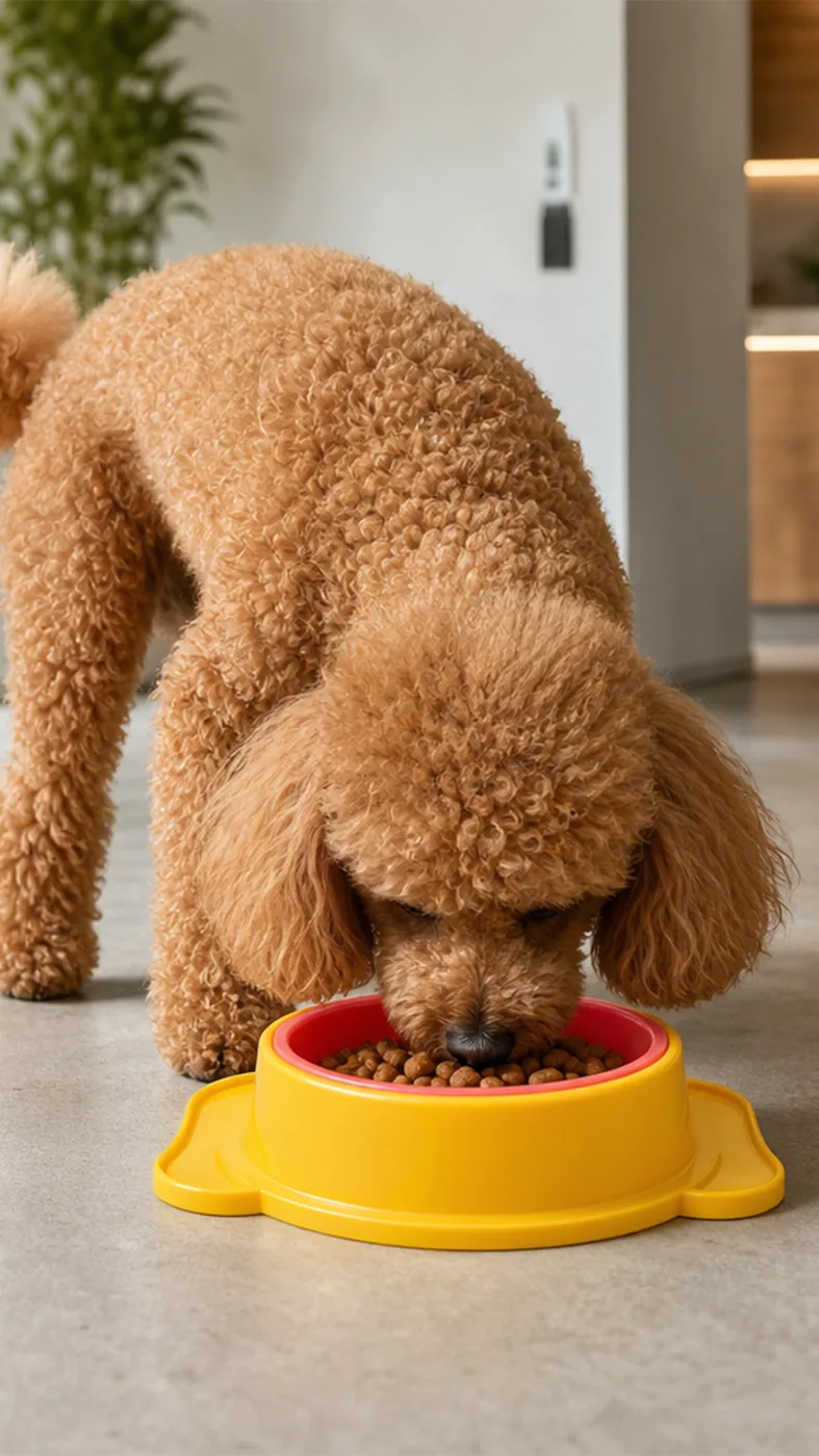 Cachorro comendo no comedouro Modo Pet
